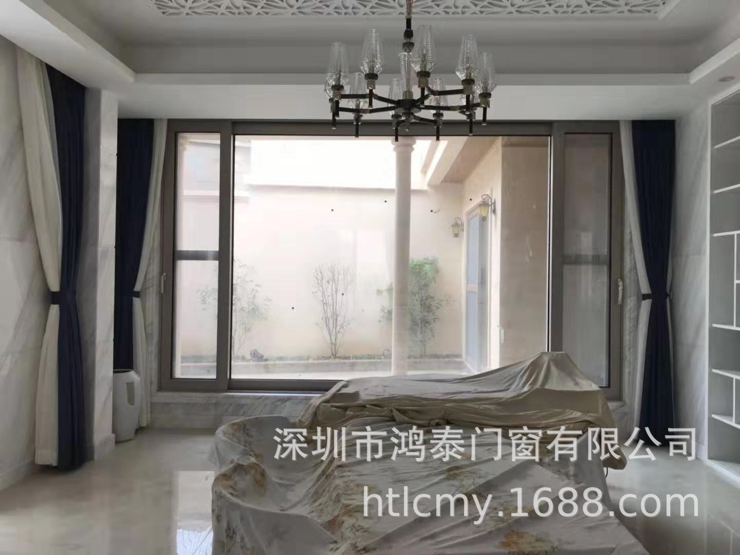 Shenzhen sales broken bridge aluminum alloy system window aluminum shutters hollow glass casement window